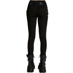 Legging Plissé 3D 'Punk Decadent' Noir