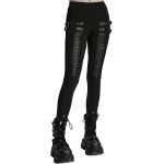 Legging Plissé 3D 'Punk Decadent' Noir