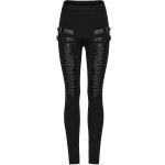 Legging Plissé 3D 'Punk Decadent' Noir