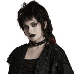 Choker 'Punk Rivet' Noir