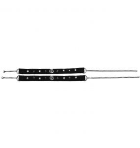 Choker 'Punk Rivet' Noir