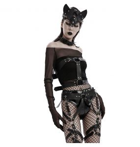 Choker 'Punk Fox' Noir