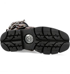 Burgundy Leather New Rock Comfort Light Boots