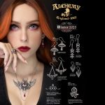 Boucles d'Oreilles 'Empyrean Tear' Rouges