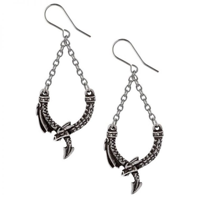 Boucles d'Oreilles 'Dragon's Lure Danglers'