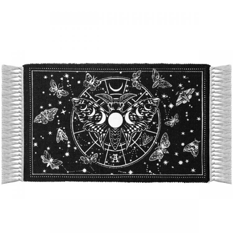 Tapis 'Lunar Moth' Noir