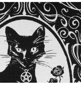 Black 'The Philosopher's Familiar' Rug