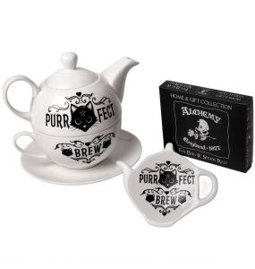 Support/Repose-Cuillère 'Purrfect Brew' en Céramique