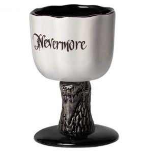 Black and Steel 'Nevermore' Goblet Mug