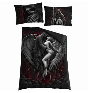 Parure de Lit Single 'Dead Kiss' avec Taies d'Oreillers