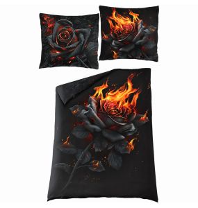 Parure de Lit Single 'Burnt Rose' avec Taies d'Oreillers