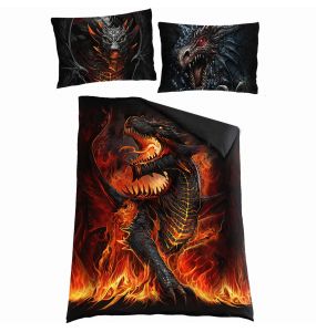 Parure de Lit Single 'Dragonis' avec Taies d'Oreillers
