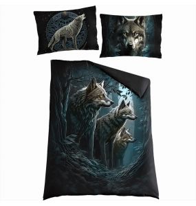 Parure de Lit Single 'Forest Guardians' avec Taies d'Oreillers