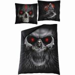 Single 'Dark Death' Bedding Set with Pillows