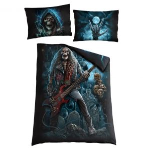 Parure de Lit Single 'Grim Rocker' avec Taies d'Oreillers