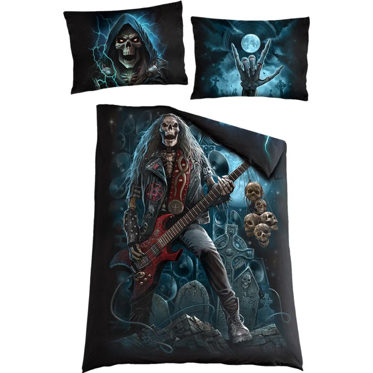 Single 'Grim Rocker' Bedding Set with Pillows