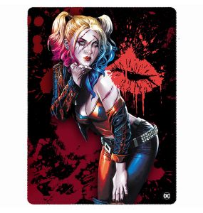 Couverture Polaire 'Harley Quinn' Imprimée Recto-Verso