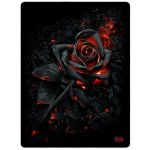 Fleece Blanket 'Burnt Rose' with Double Sided Print