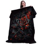 Fleece Blanket 'Burnt Rose' with Double Sided Print