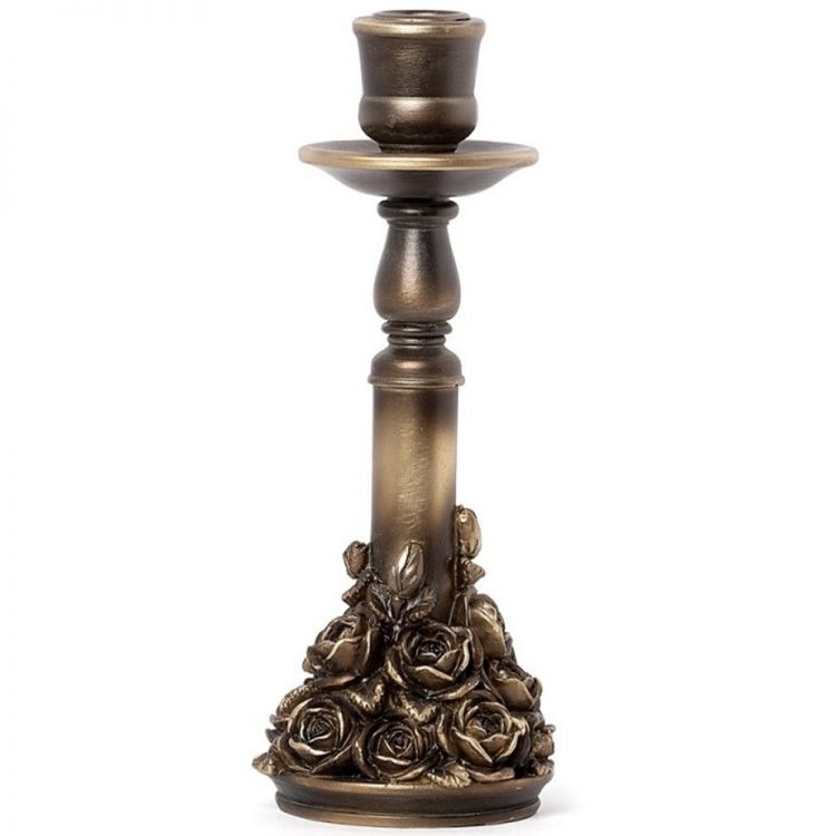 Golden Rose Garden Candlestick