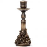 Golden Rose Garden Candlestick