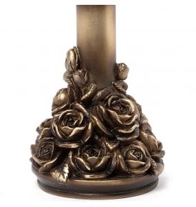 Golden Rose Garden Candlestick