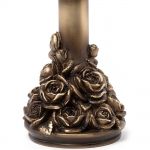 Golden Rose Garden Candlestick