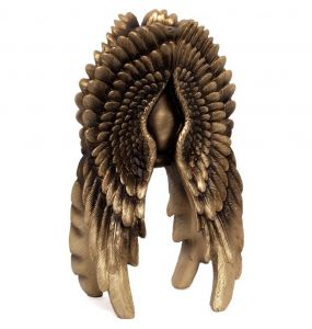 Bougeoir 'Angel Wing' Doré