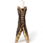 Bougeoir 'Angel Wing' Doré