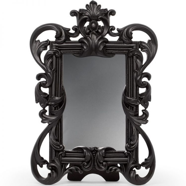 Miroir 'Rococo' Noir
