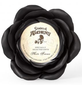 Black Night Rose Photo Frame