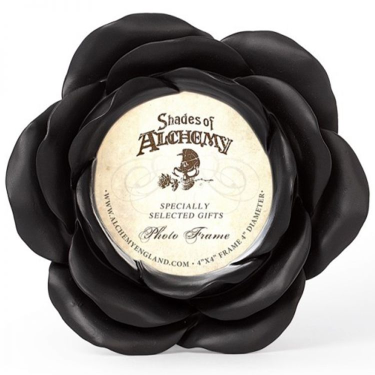 Black Night Rose Photo Frame