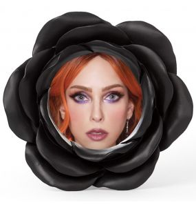 Cadre Photo 'Night Rose' Noir
