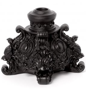 Black Rococo Candlestick
