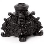 Black Rococo Candlestick