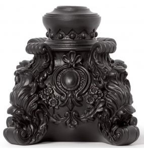 Bougeoir 'Rococo' Noir