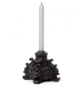 Black Rococo Candlestick