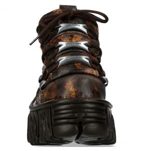 Chaussures New Rock Metallic Terre et Noires