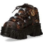 Chaussures New Rock Metallic Terre et Noires