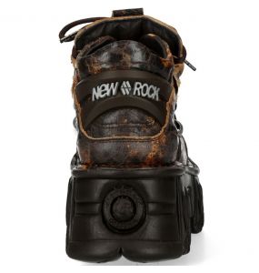 Earth and Black New Rock Metallic Shoes