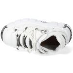 Chaussures New Rock Metallic en Cuir Blanc