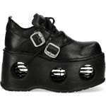 Black New Rock Metallic Platform Shoes