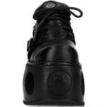 Black New Rock Metallic Platform Shoes