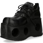 Black New Rock Metallic Platform Shoes