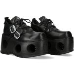 Black New Rock Metallic Platform Shoes