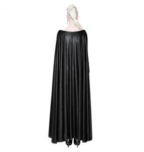 Black 'Nightspell' Long Gothic Cape Dress