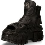Sandales New Rock Bio en Cuir Vegan Noir