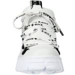 Chaussures New Rock Tank Power en Cuir Vegan Blanc