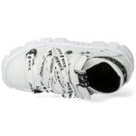 Chaussures New Rock Tank Power en Cuir Vegan Blanc