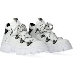 Chaussures New Rock Tank Power en Cuir Vegan Blanc